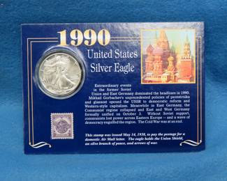 Lot 214. 1990 United States Silver Eagle