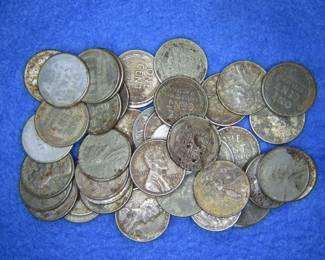 Lot 170. Fifty 1943 Zinc Pennies