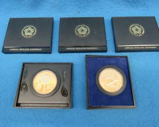 Lot 112. Five Bicentennial Commemorative Medals