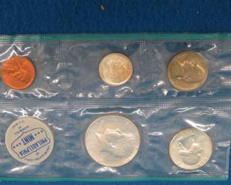 Lot 203. 1964 P US Mint Uncirculated Coin Set