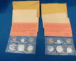 Lot 80. Two 1964 P US Mint Proof sets