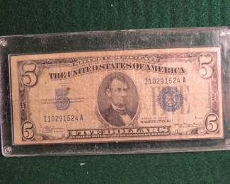 Lot 33. $5 Silver Certificate Series 1934 A