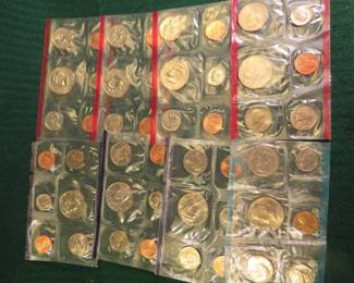 Lot 28. Four US Mint Uncirculated Coin Sets.