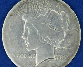 Lot 141. 1934 S Peace Silver Dollar