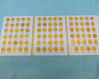 Lot 67. Lincoln Penny Collection including 1909 VDB, 1922 D, and 1926 S in a folder.