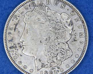 Lot 158. 1921 D Morgan Silver Dollar