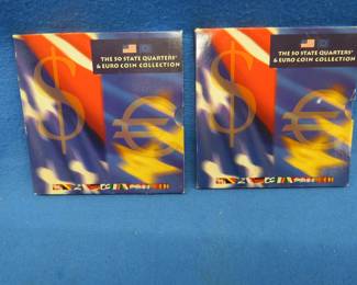 Lot 102. Two "The 50 State Quarters & Euro Coin Collection(s)"