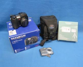 Lot 241. Olympus C-5050 Digital Camera, Casio Exslim, and More