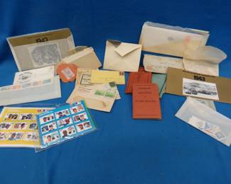 Lot 227. Foreign and US stamps. Both canceled and uncanceled. Many 3-cent uncanceled US commemoratives.