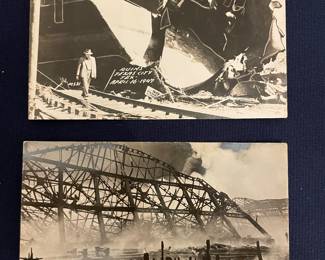 Two Texas City Disaster Postcards 