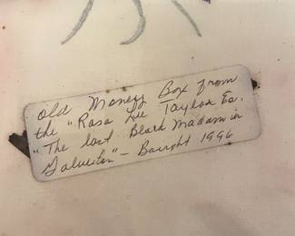 This label goes to the money box in the next photo