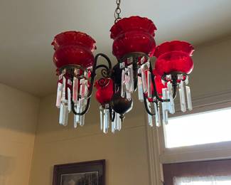Ruby Red Chandelier 