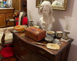 Antique Washstand , bust 