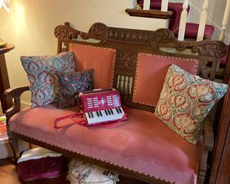 Victorian Settee, accordion 