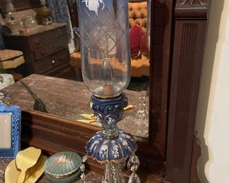 Pair of Moser lamps, stunning!