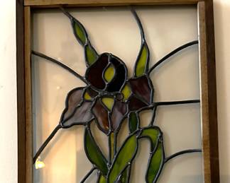 Pretty stained glass piece.  Small size.
