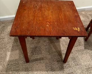 Child's table and chair-vintage