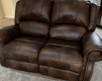 Electric reclining loveseat.