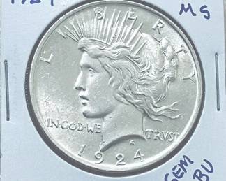 1924 Peace Dollar mint state