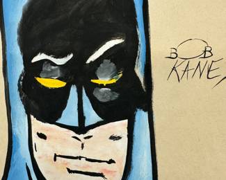 Bob Kane signed water color and framed