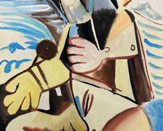 Picasso drawing framed