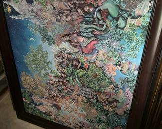 Framed oil paintings