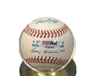 Singed baseball collection