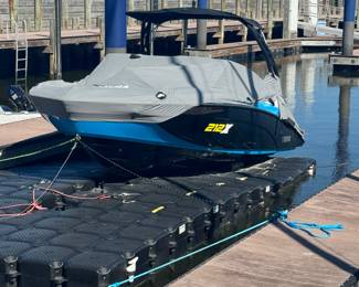 FLOATING DOCK for boats up to 25 feet.  