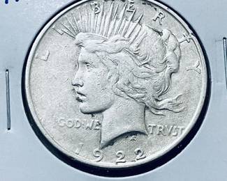 1922 D Peace Dollar