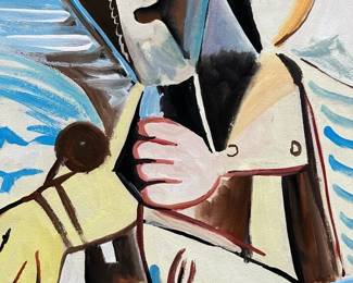 Picasso drawing framed