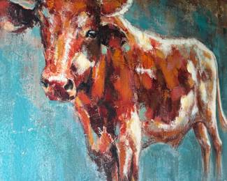 oil on canvas "longhorn"