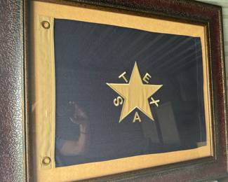 Framed flag of TEXAS