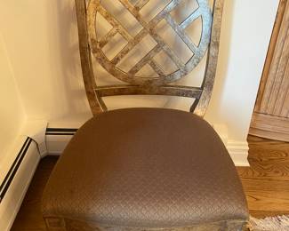 8 HICKORY CHAIR-CHAIRS-6 ARMLESS-2 ARM. SOLD AS A SET SEPARATE FROM THE TABLE