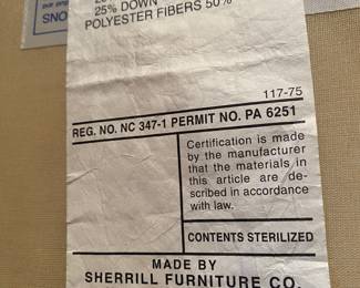 2 LARGE SOFAS BY SHERRILL-AVAILABLE THROUGH DECORATOR ONLY)