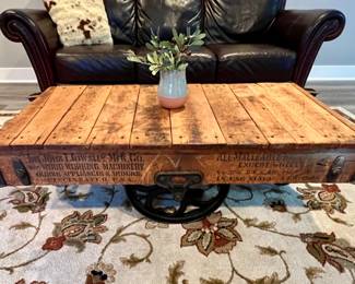 Authentic Railcart table