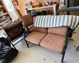 patio furniture and hammock