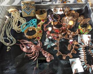 Mexican copper, Bettina Von Walhof Articulated Lobster pin!