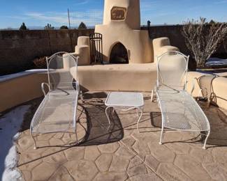 Woodard chaise lounges