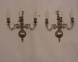 Brass sconces