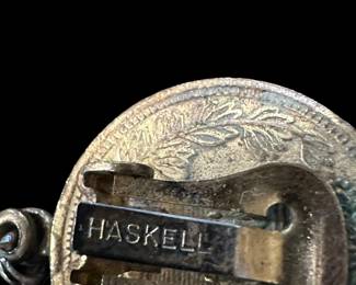 Vintage MIRIAM HASKELL French Coin Clip on Earrings
