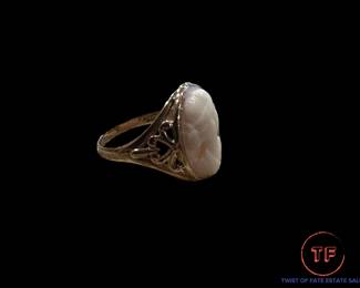 Vintage 10K GOLD Cameo Ring
