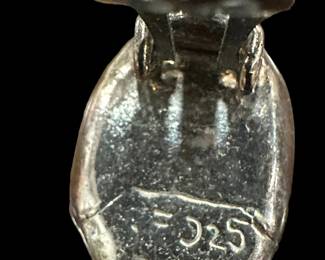 JOSEPH EUSTACE Sterling SILVER Clip on Earrings