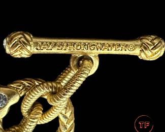 JAY STRONGWATER Link Necklace with Fish Charm