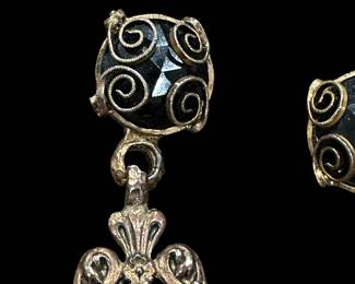 Vintage GRAZIANO Clip on Earrings