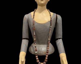 Bird's Eye Rhyolite Necklace with Copper Pendant