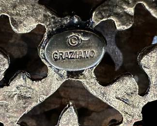 Vintage GRAZIANO Clip on Earrings
