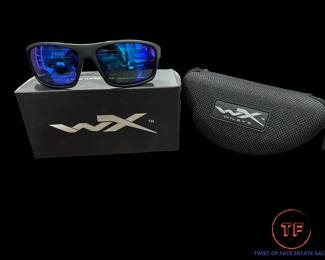 WILEY X Peak Polarized Blue Mirror Lens with Matte Black Frame - BRAND NEW IN BOX