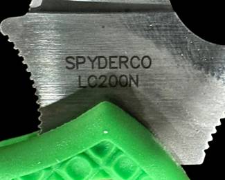 SPYDERCO Atlantic Salt Sheepsfoot Plain Blade Knife (C89FPGR) 