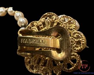 MIRIAM HASKELL Faux Pearl Earring Set