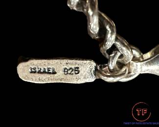 OPULENZA Stationed Sterling SILVER Necklace with Cubic Zirconia 